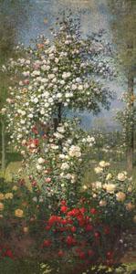 Ernest Quost Roses,Decorative Panel Norge oil painting art
